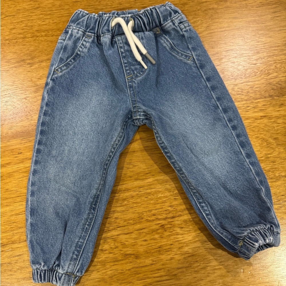 Classic Blue Kids Denim Joggers